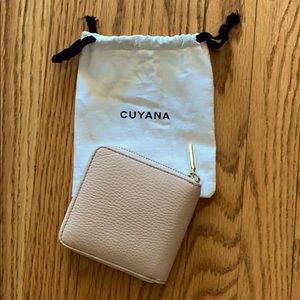 Cuyana leather zip around wallet